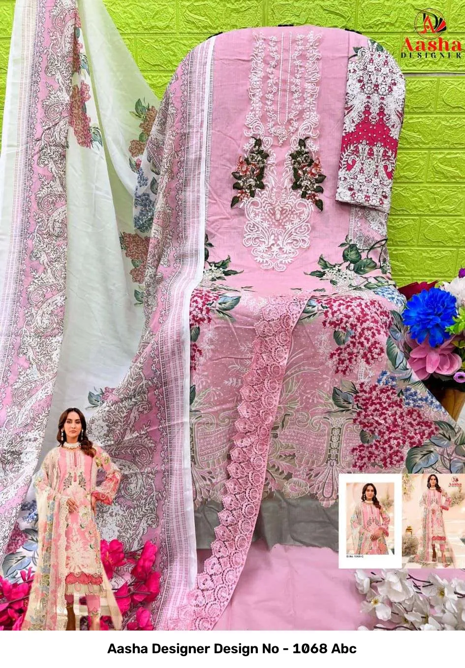 Aasha Designer Design No - 1068 Abc - Image 5
