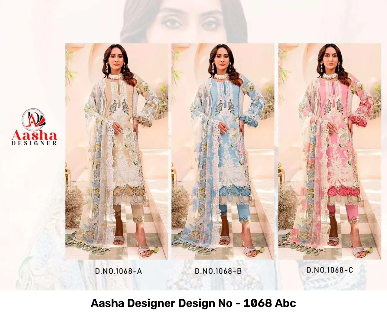 Aasha Designer Design No - 1068 Abc - Image 6