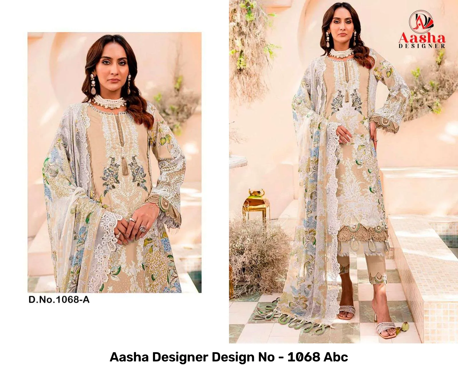 Aasha Designer Design No - 1068 Abc - Image 7