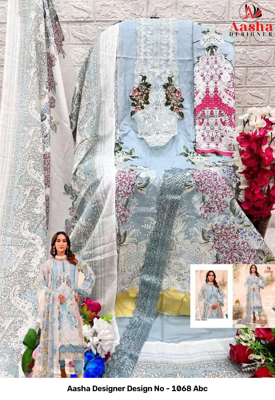 Aasha Designer Design No - 1068 Abc - Image 8