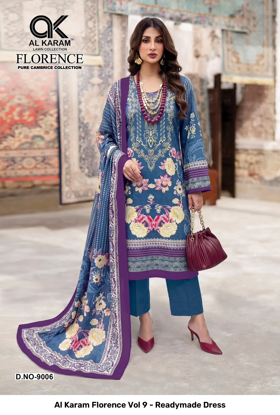 Al Karam Florence Vol 9 - Readymade Dress - Image 5