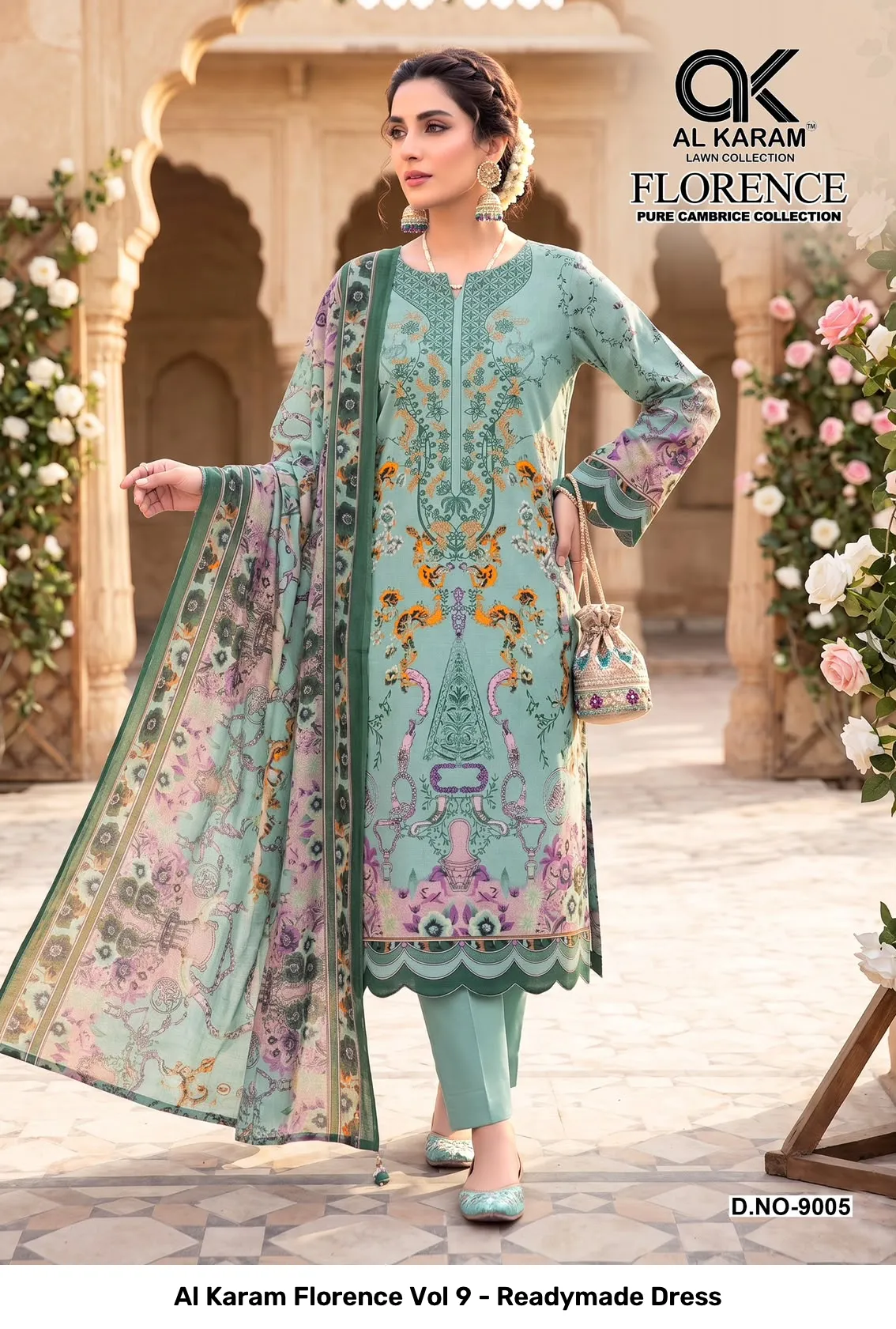 Al Karam Florence Vol 9 - Readymade Dress - Image 6