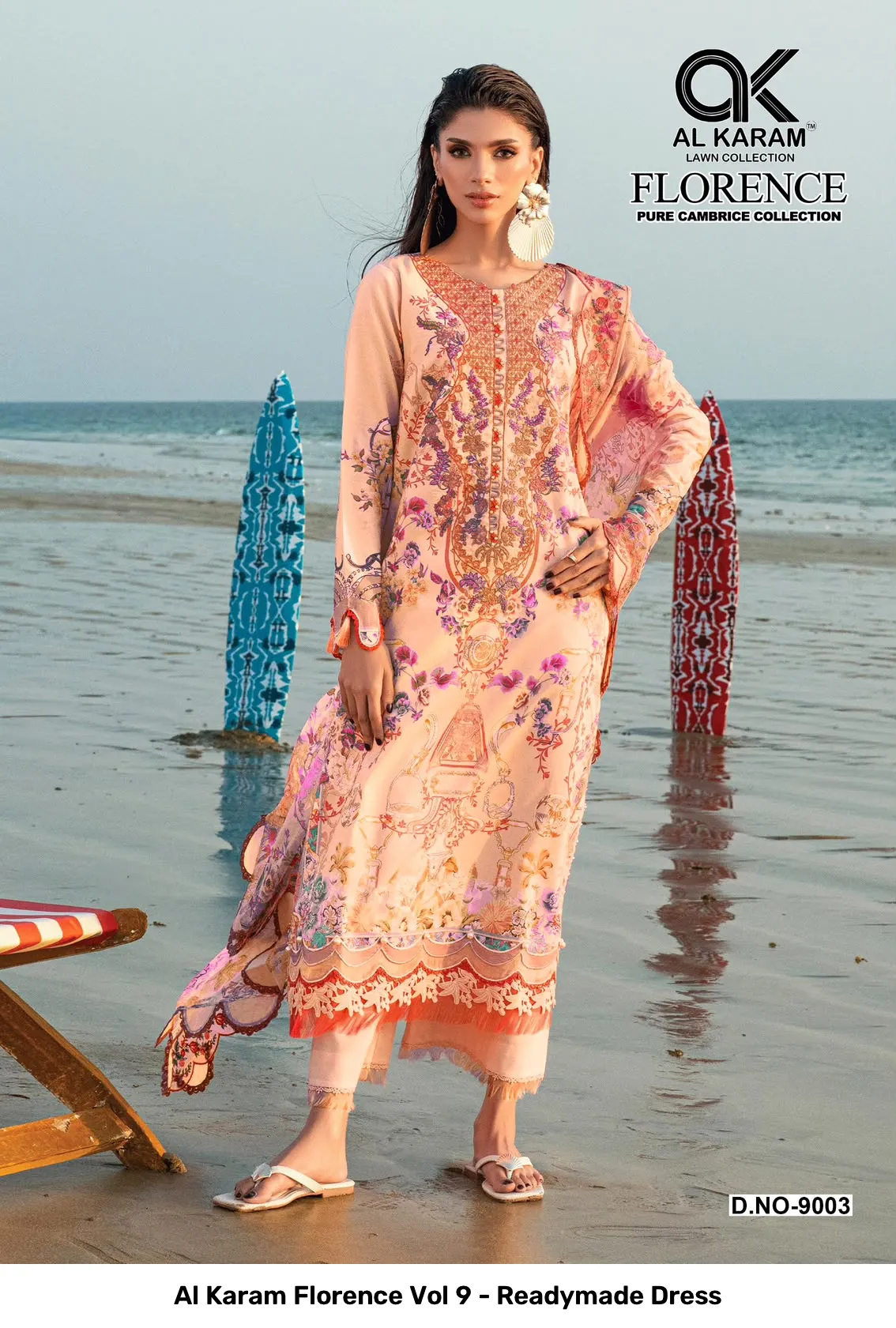Al Karam Florence Vol 9 - Readymade Dress - Image 7