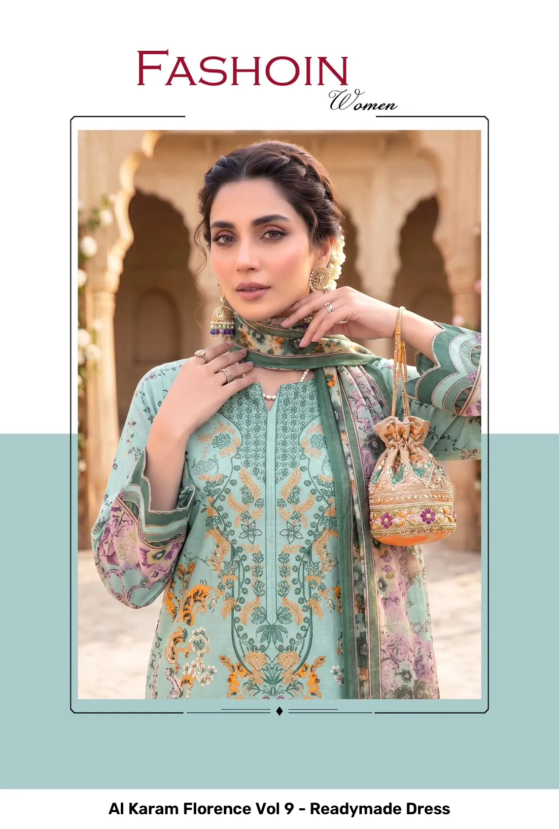 Al Karam Florence Vol 9 - Readymade Dress - Image 9
