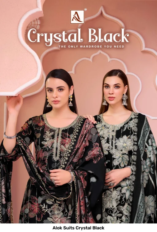 Alok Suits Crystal Black