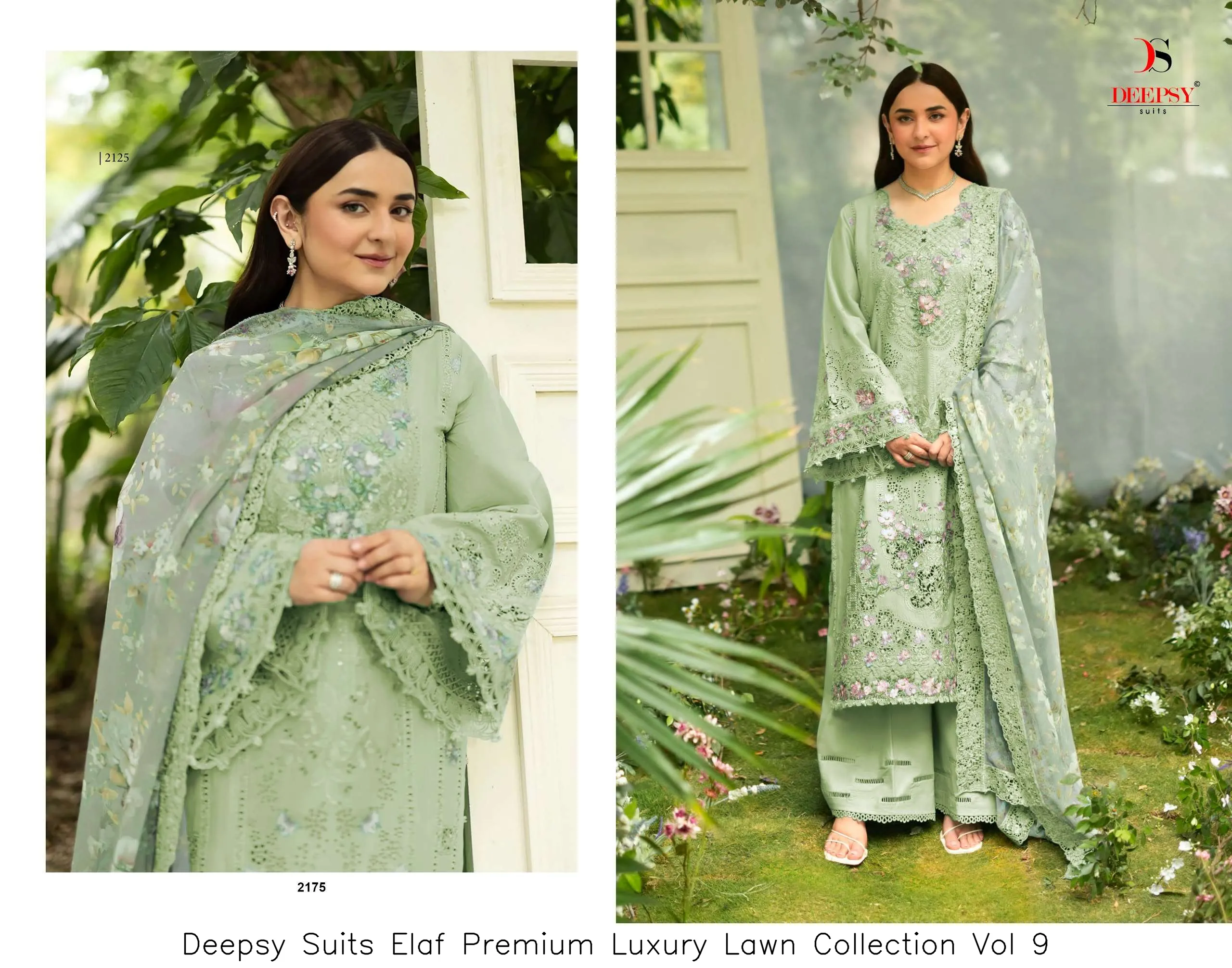 Deepsy Suits Elaf Premium Luxury Lawn Collection Vol 9 - Image 2