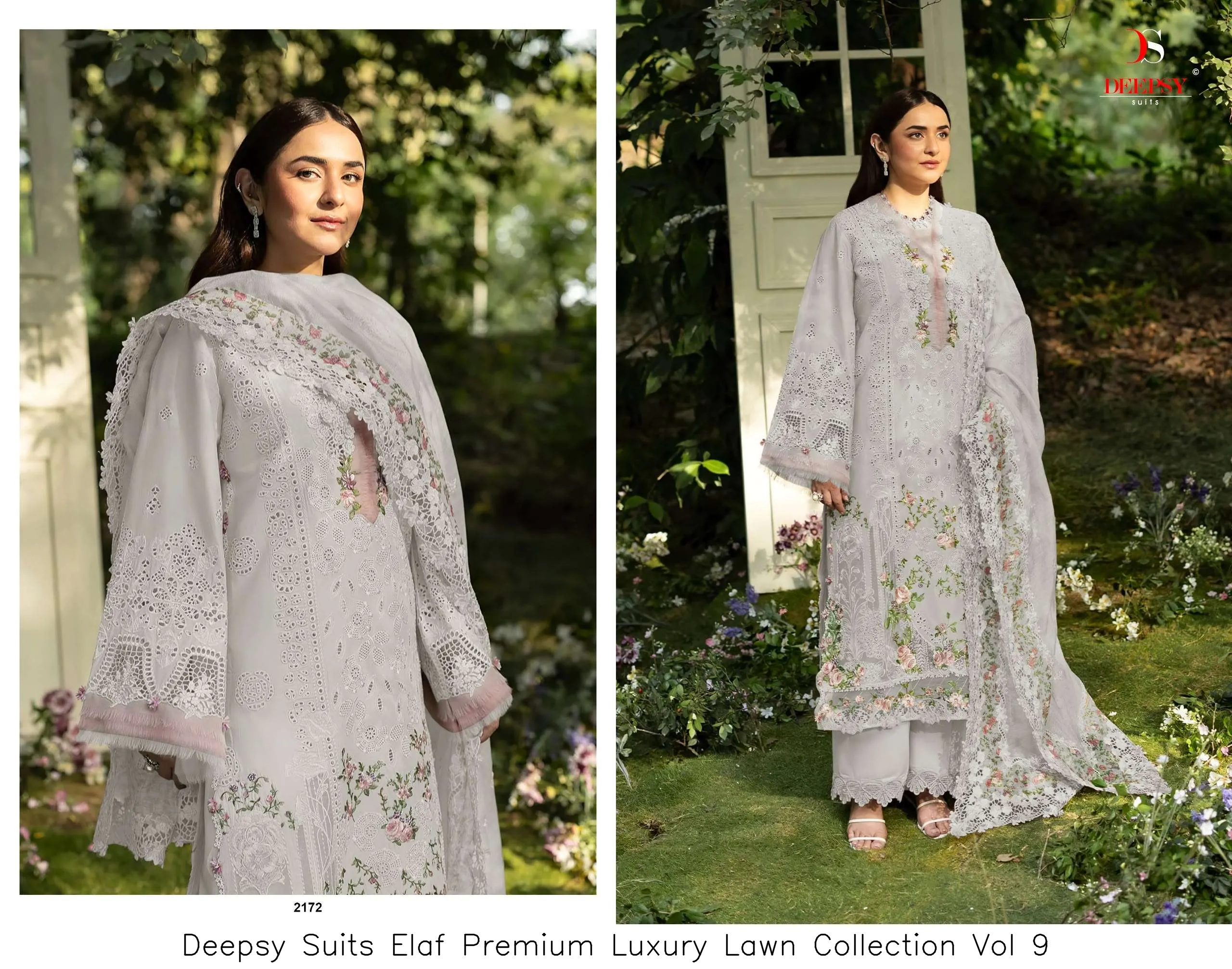 Deepsy Suits Elaf Premium Luxury Lawn Collection Vol 9 - Image 4