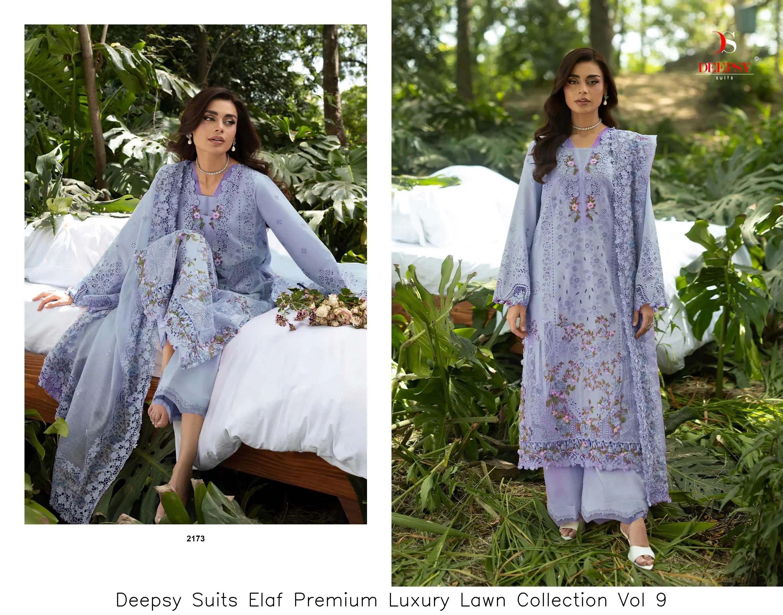 Deepsy Suits Elaf Premium Luxury Lawn Collection Vol 9 - Image 5