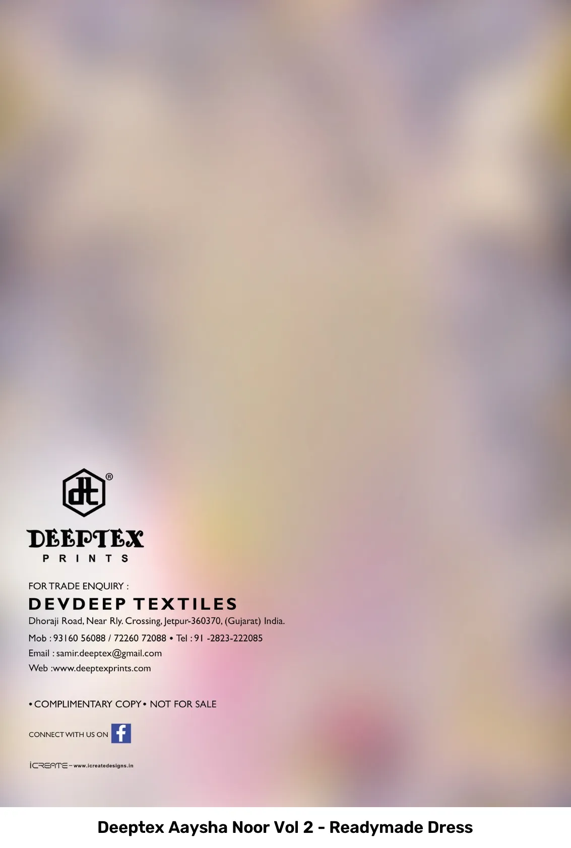 Deeptex Aaysha Noor Vol 2 - Readymade Dress - Image 2