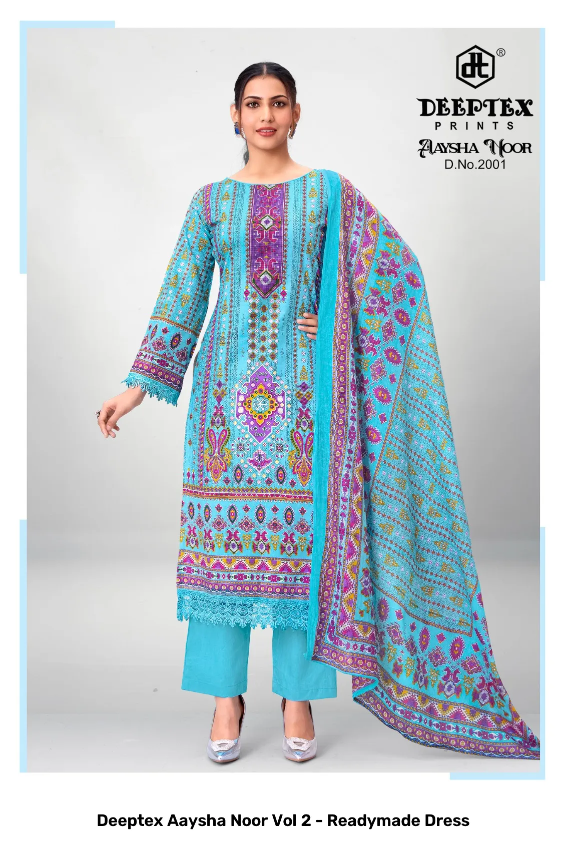 Deeptex Aaysha Noor Vol 2 - Readymade Dress - Image 9