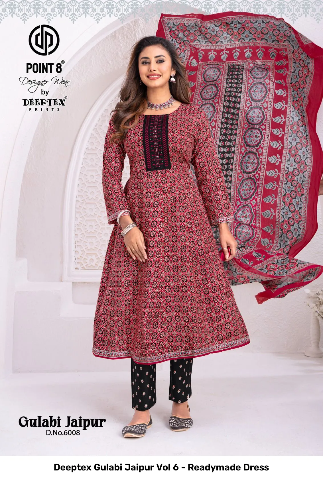 Deeptex Gulabi Jaipur Vol 6 - Readymade Dress - Image 8