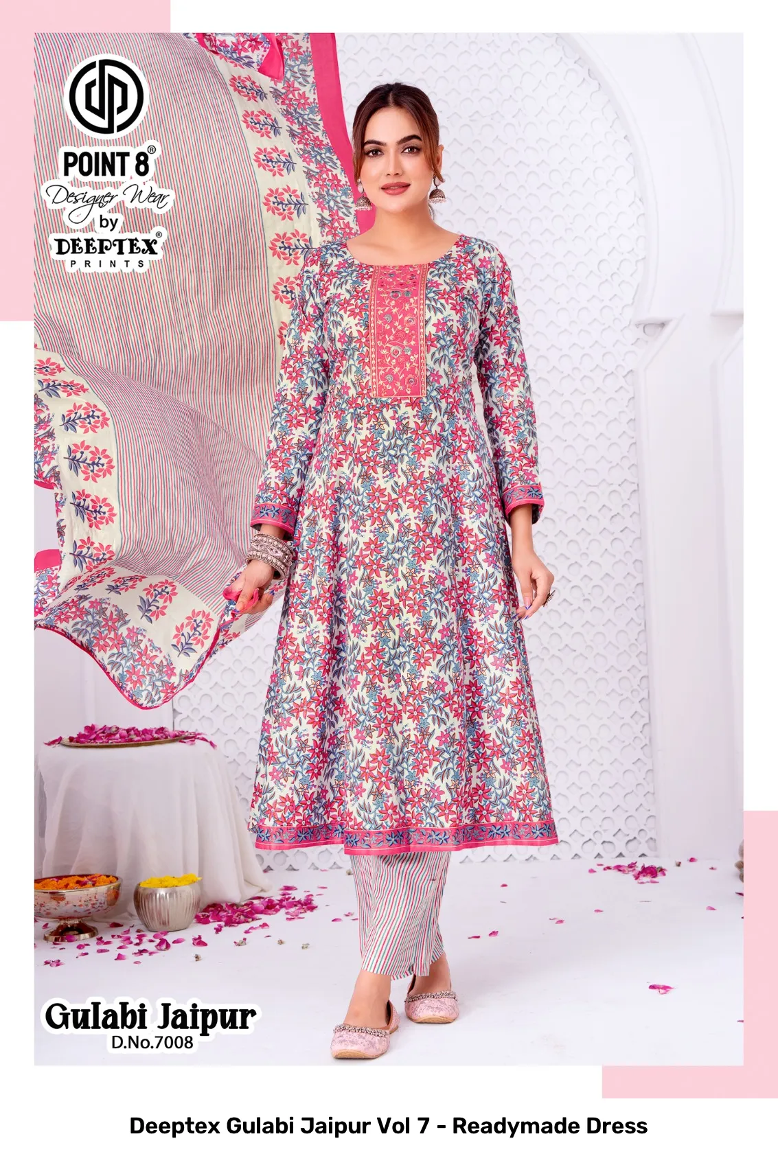 Deeptex Gulabi Jaipur Vol 7 - Readymade Dress - Image 5