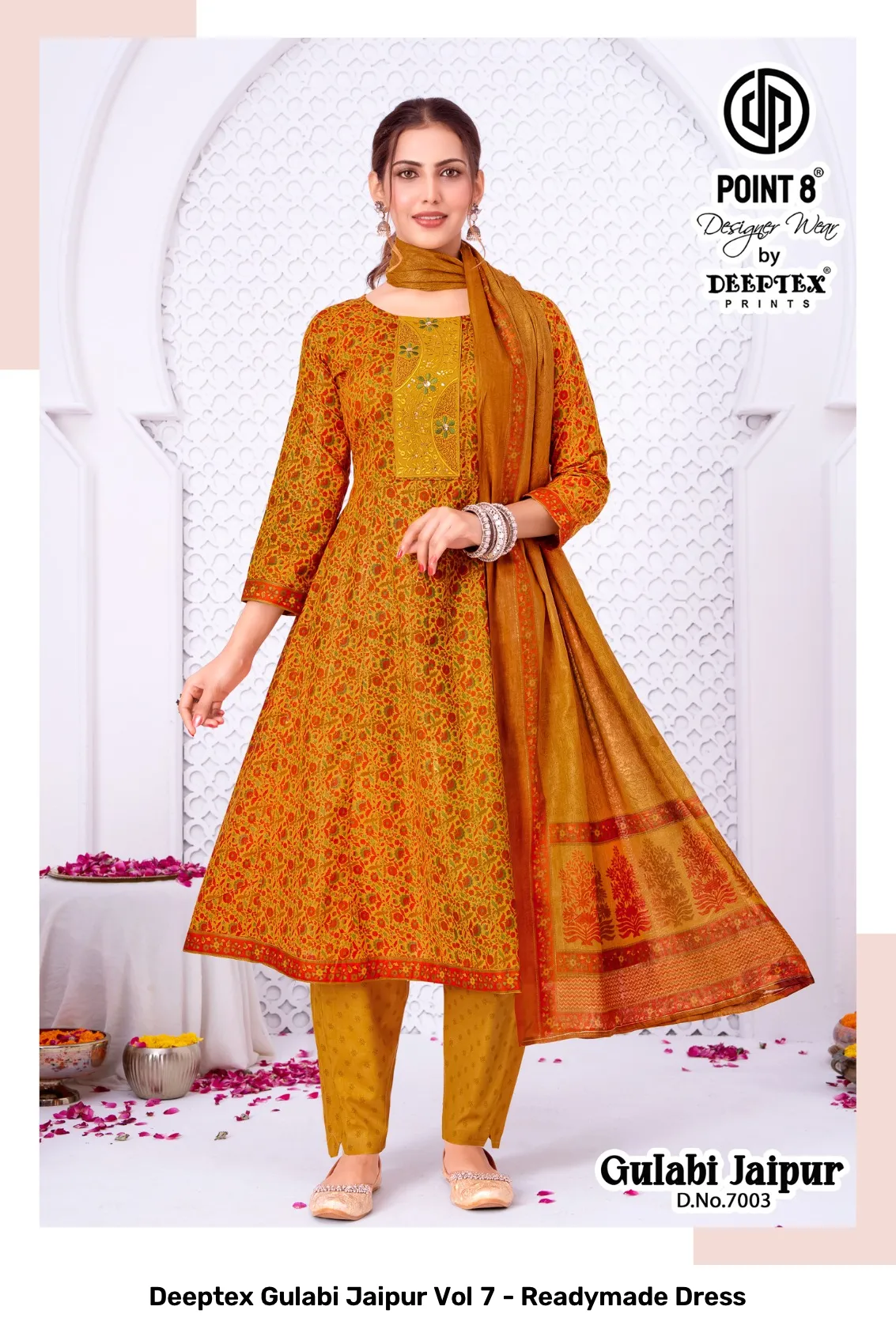 Deeptex Gulabi Jaipur Vol 7 - Readymade Dress - Image 7