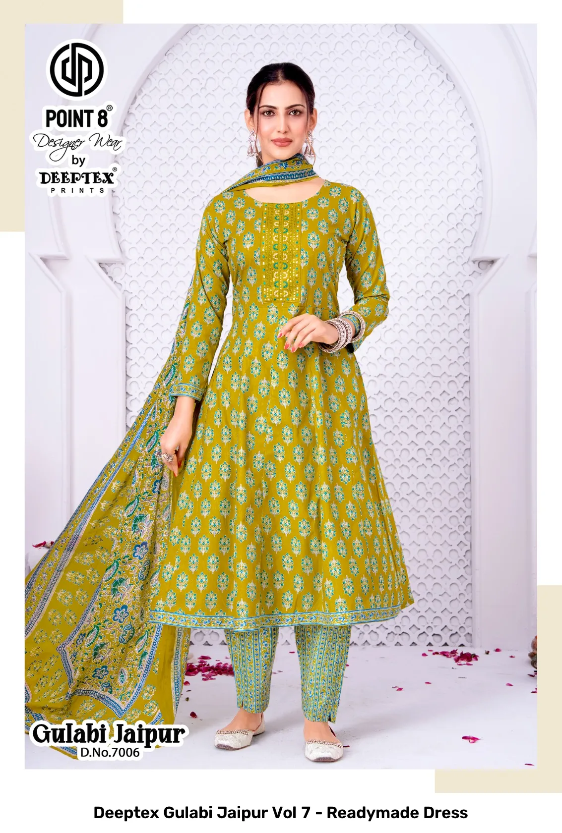 Deeptex Gulabi Jaipur Vol 7 - Readymade Dress - Image 9