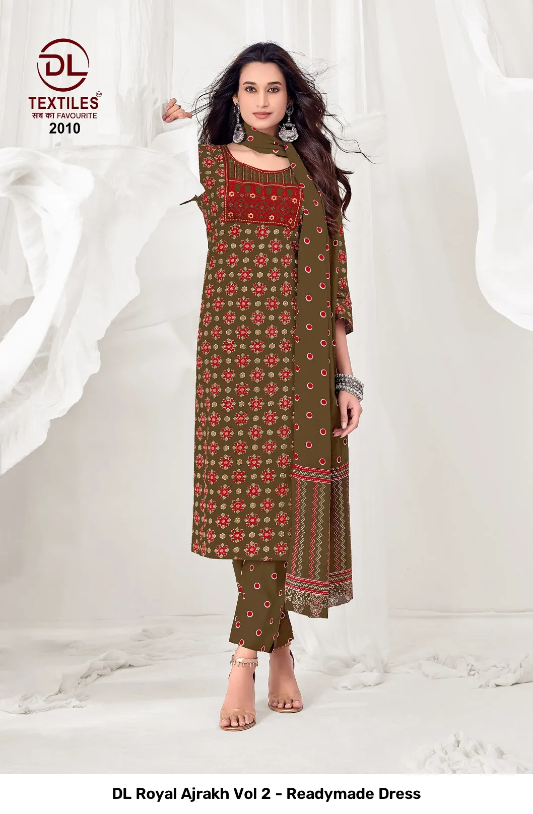 DL Royal Ajrakh Vol 2 - Readymade Dress - Image 12