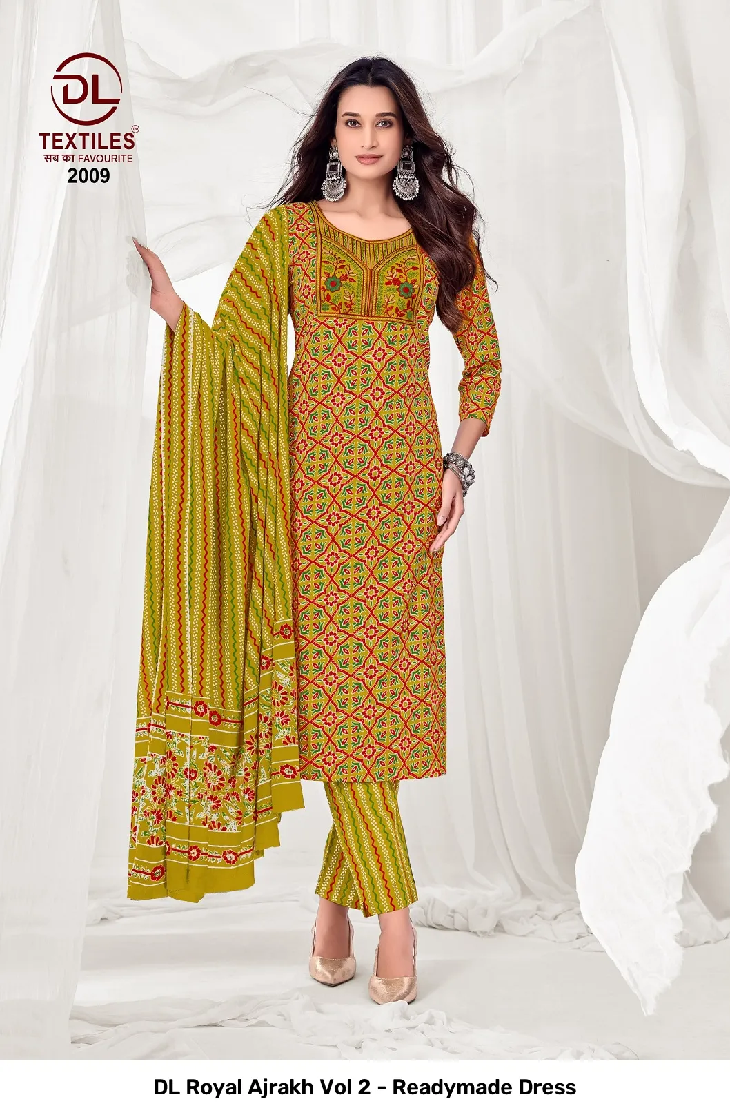 DL Royal Ajrakh Vol 2 - Readymade Dress - Image 5