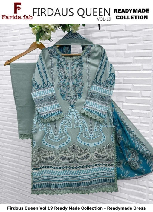 Firdous Queen Vol 19 Ready Made Collection - Readymade Dress