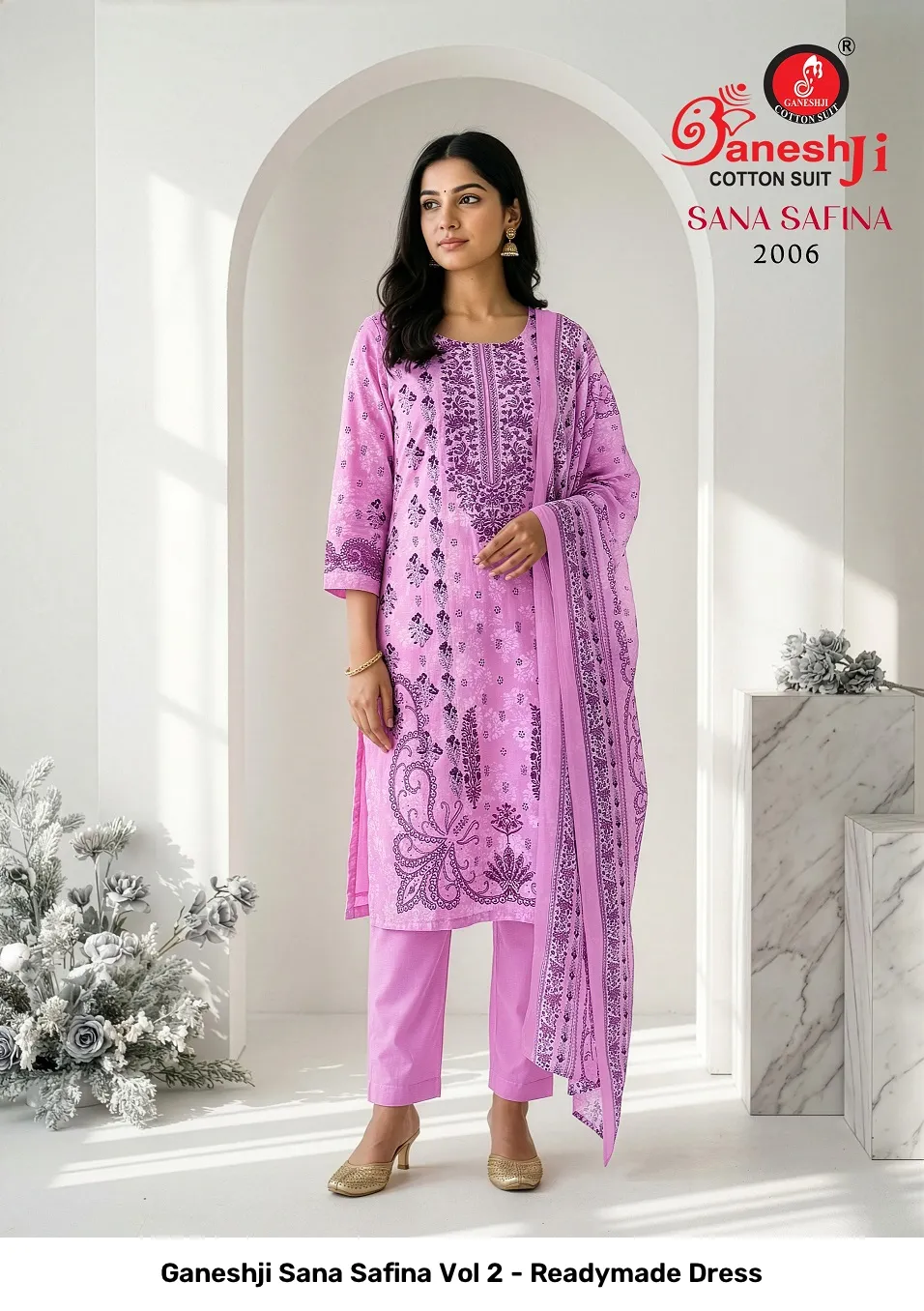 Ganeshji Sana Safina Vol 2 - Readymade Dress - Image 4