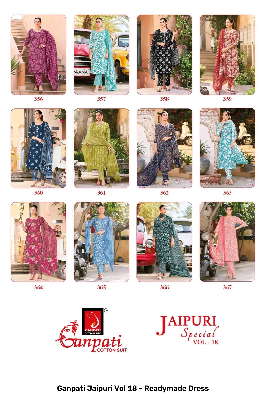 Ganpati Jaipuri Vol 18 - Readymade Dress - Image 2