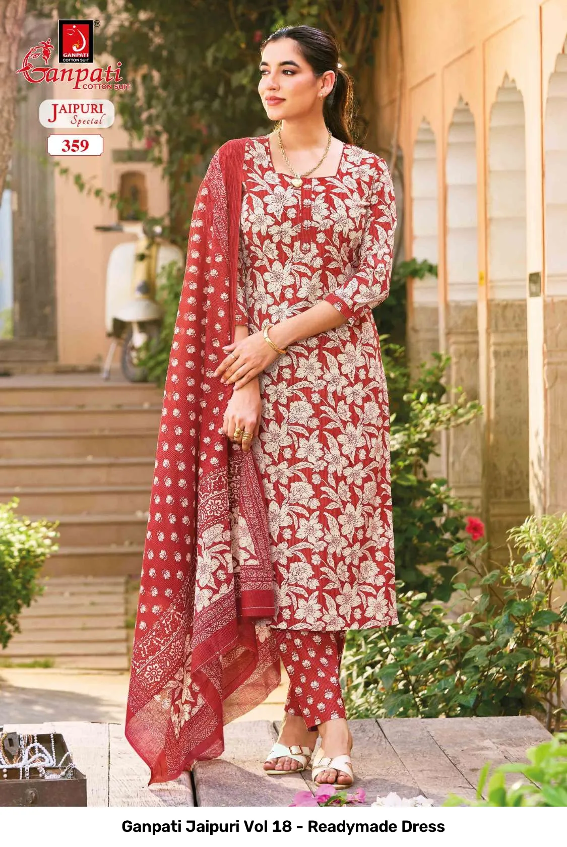 Ganpati Jaipuri Vol 18 - Readymade Dress - Image 4