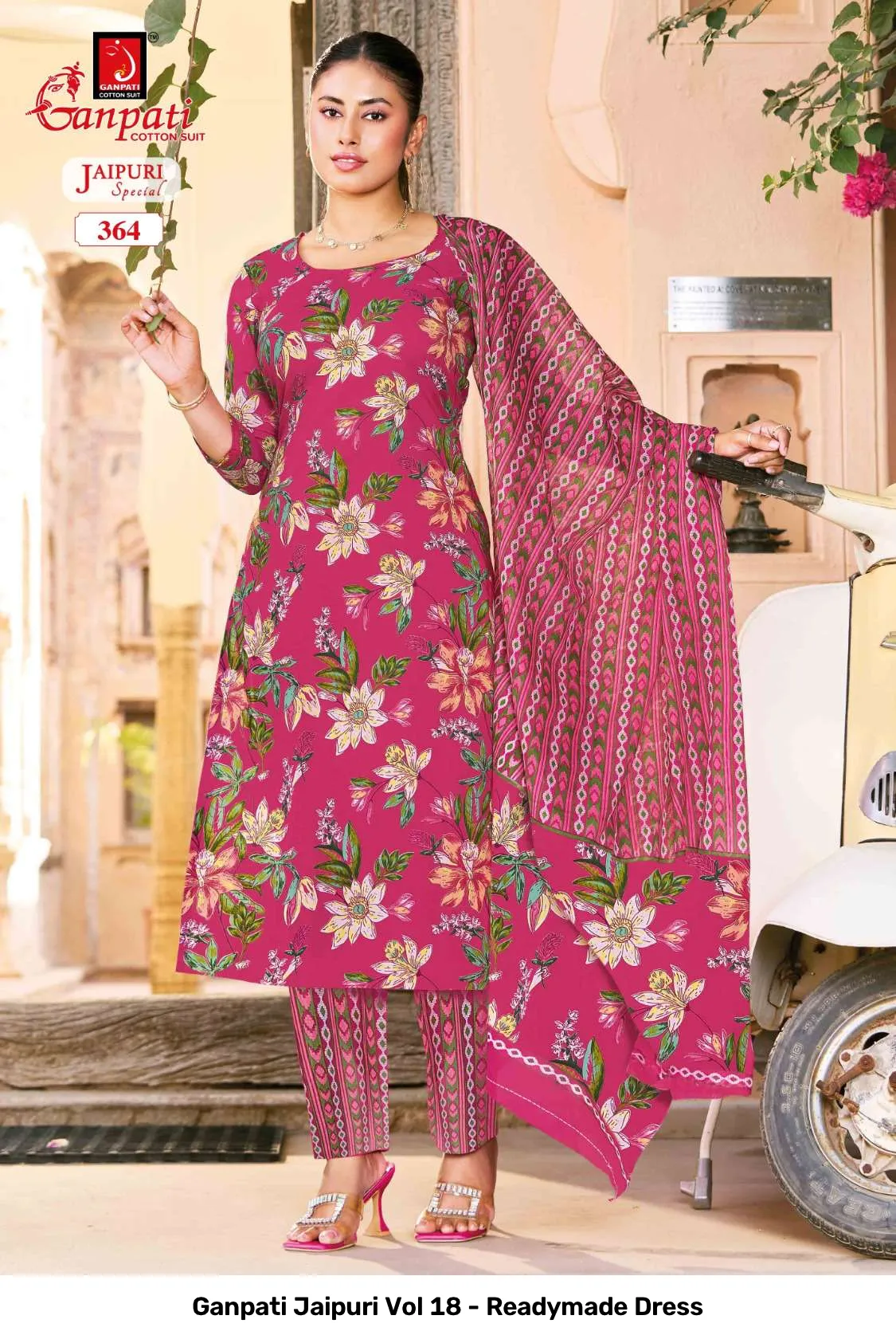 Ganpati Jaipuri Vol 18 - Readymade Dress - Image 6