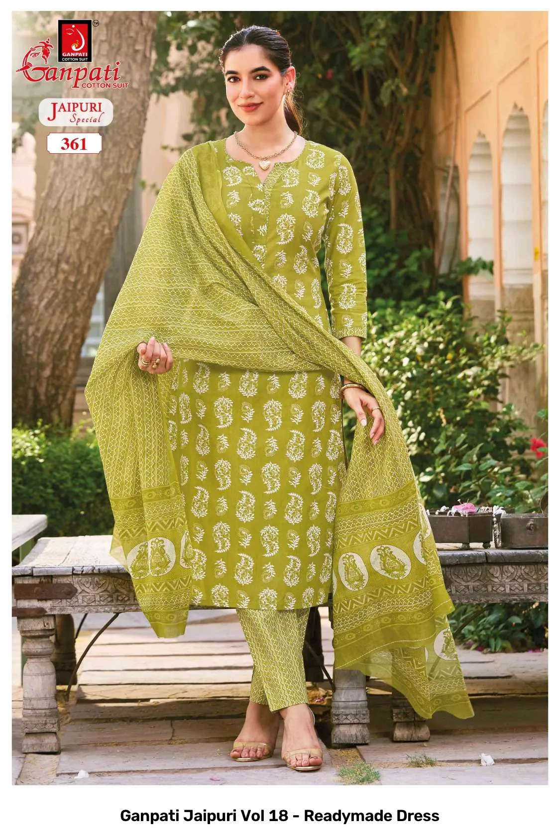 Ganpati Jaipuri Vol 18 - Readymade Dress - Image 8