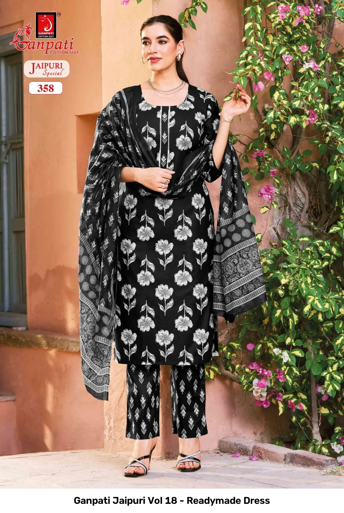 Ganpati Jaipuri Vol 18 - Readymade Dress - Image 9
