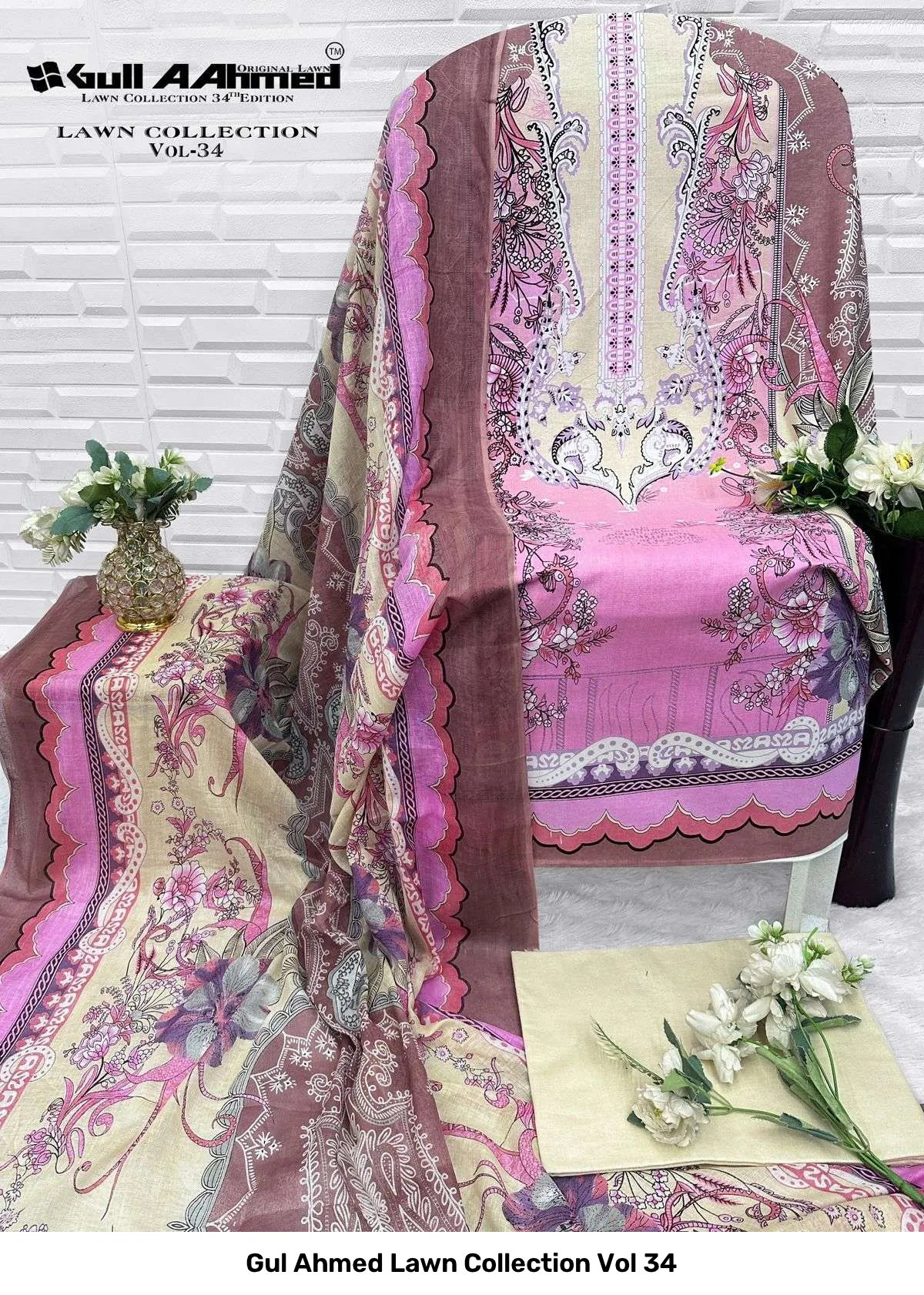 Gul Ahmed Lawn Collection Vol 34 - Image 11