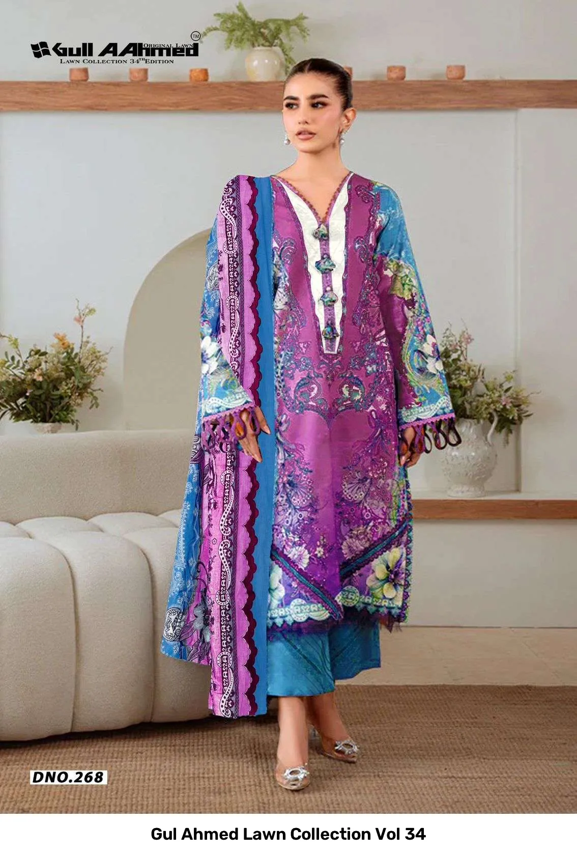 Gul Ahmed Lawn Collection Vol 34 - Image 12