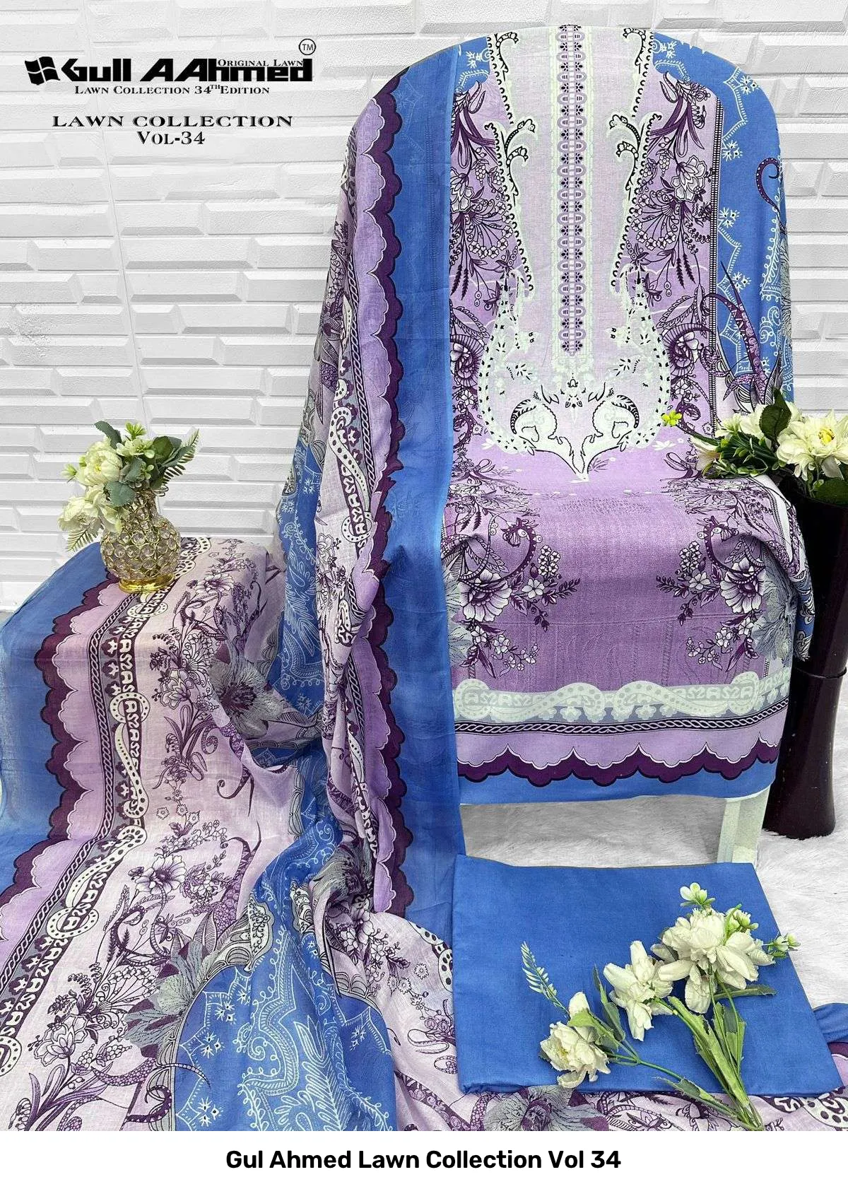 Gul Ahmed Lawn Collection Vol 34 - Image 3