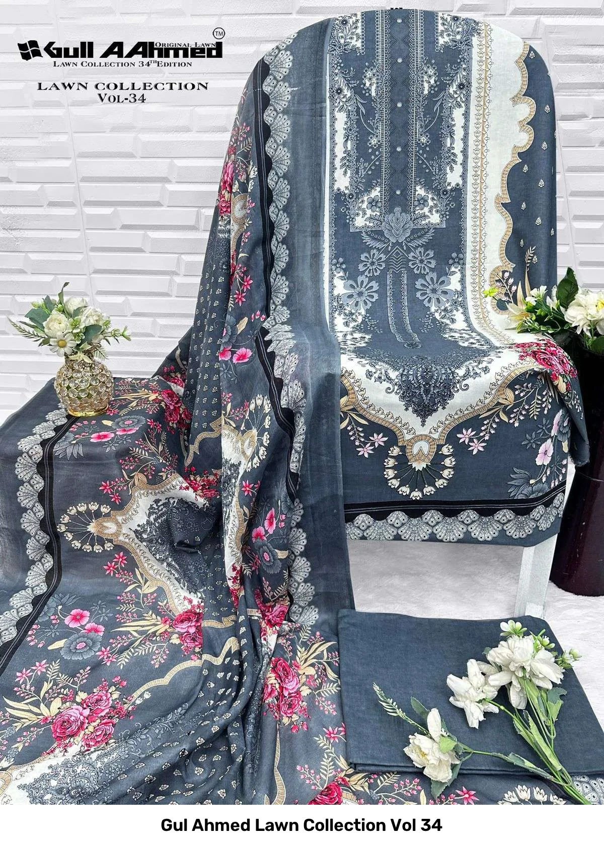 Gul Ahmed Lawn Collection Vol 34 - Image 4