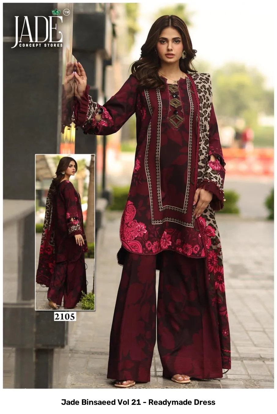 Jade Binsaeed Vol 21 - Readymade Dress - Image 5