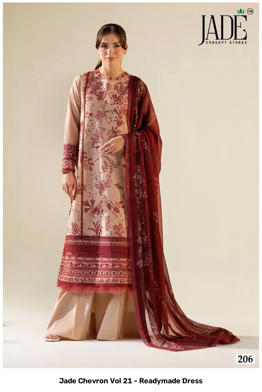 Jade Chevron Vol 21 - Readymade Dress - Image 3