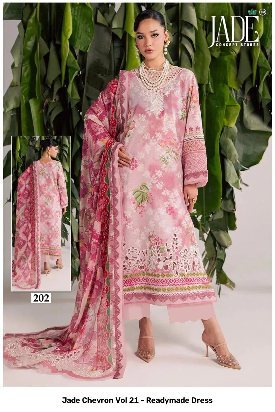 Jade Chevron Vol 21 - Readymade Dress - Image 7