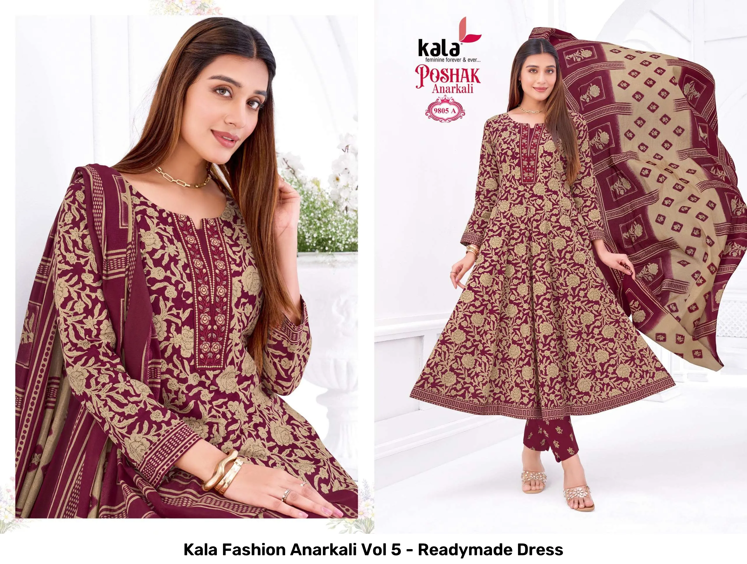Kala Fashion Anarkali Vol 5 - Readymade Dress - Image 3
