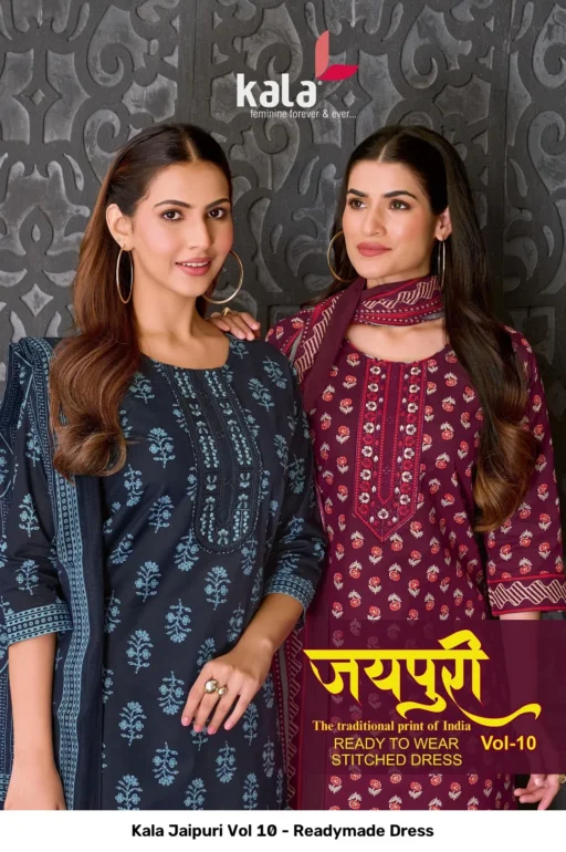 Kala Jaipuri Vol 10 - Readymade Dress