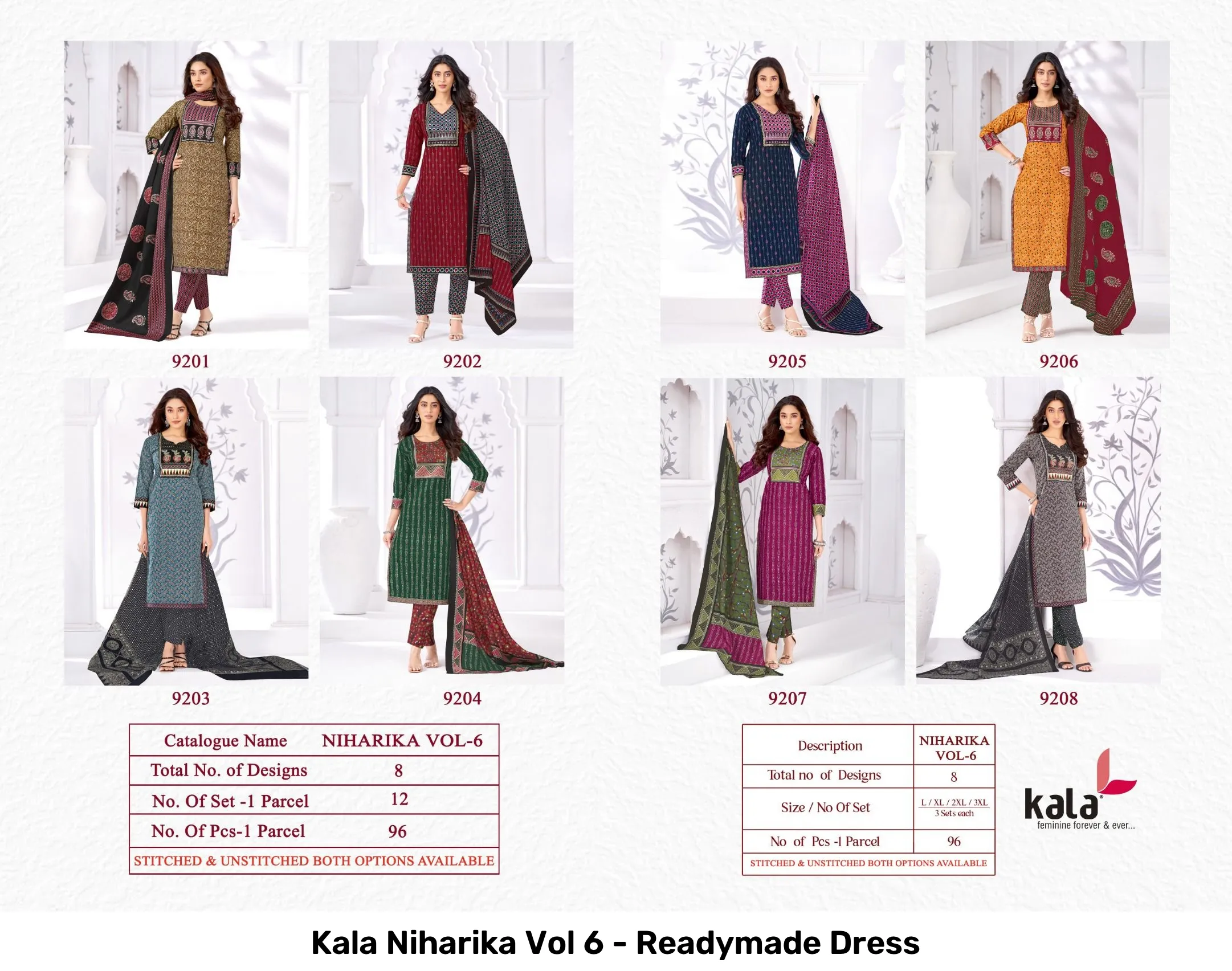 Kala Niharika Vol 6 - Readymade Dress - Image 2