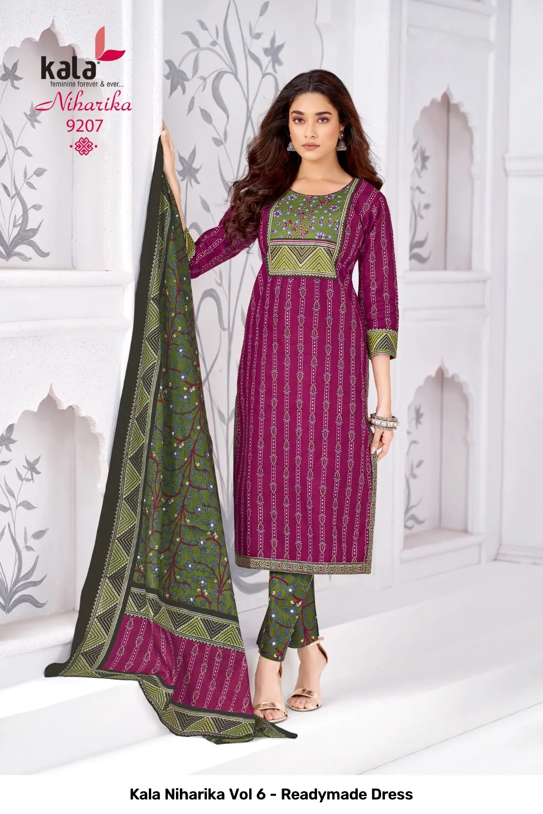 Kala Niharika Vol 6 - Readymade Dress - Image 6