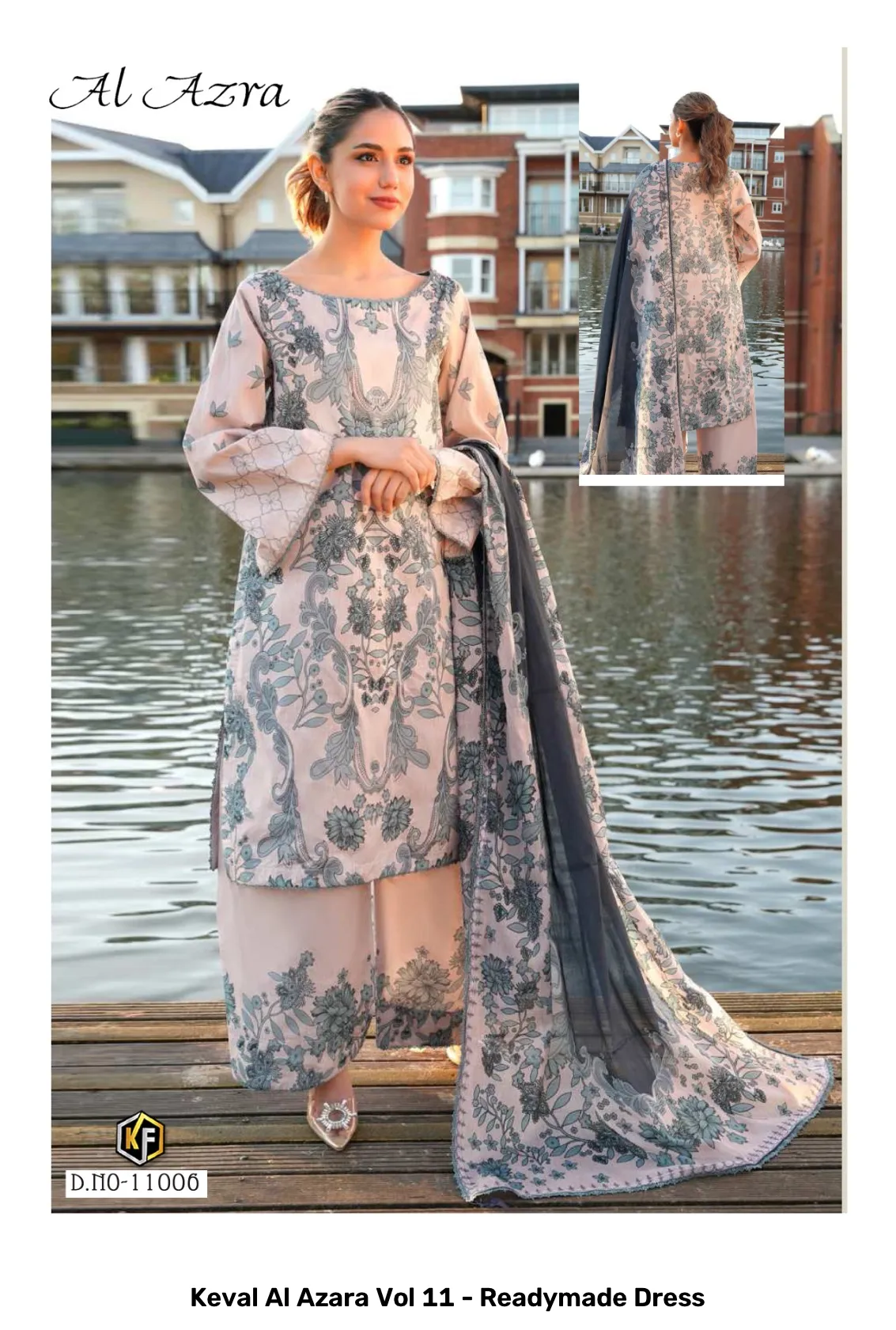 Keval Al Azara Vol 11 - Readymade Dress - Image 3