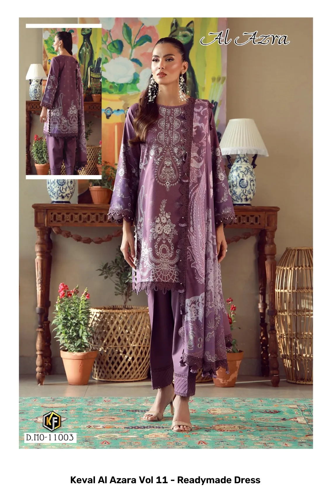 Keval Al Azara Vol 11 - Readymade Dress - Image 6