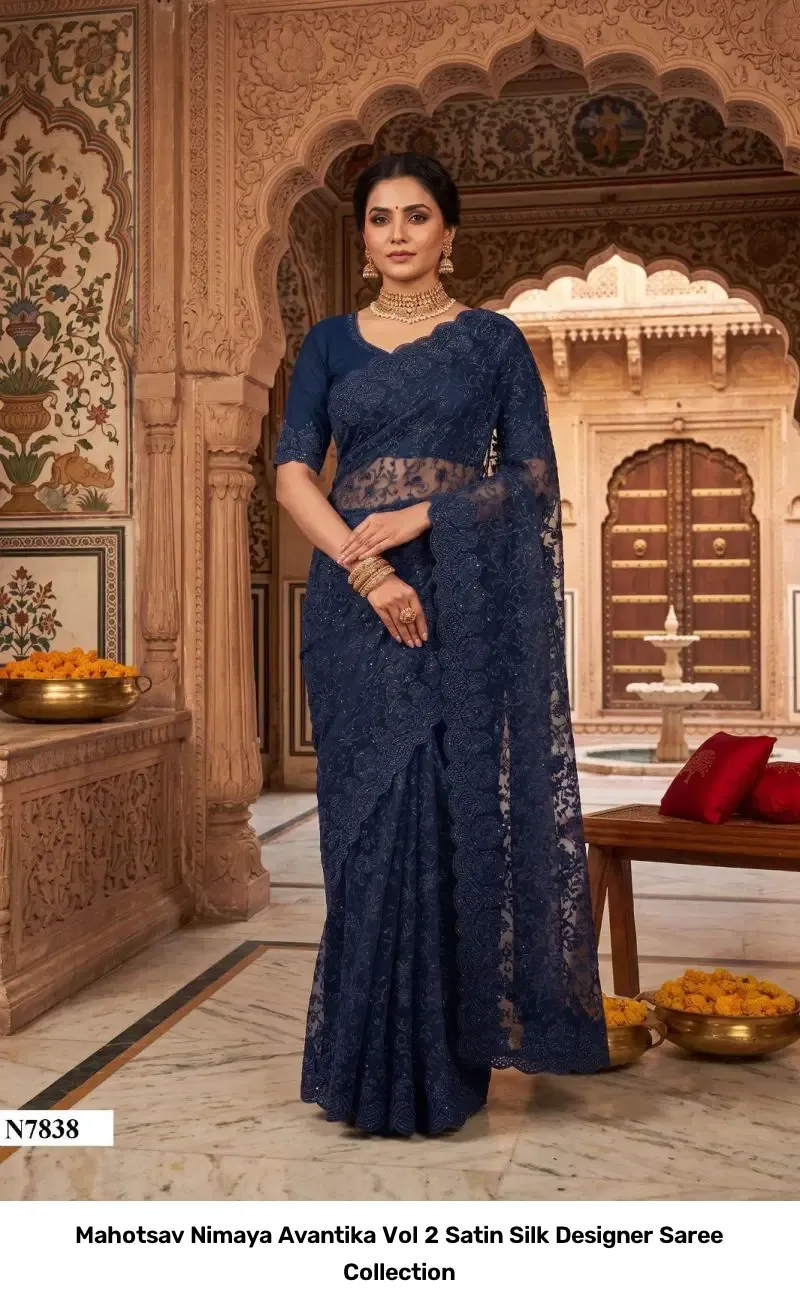 Mahotsav Nimaya Avantika Vol 2 Satin Silk Designer Saree Collection - Image 11