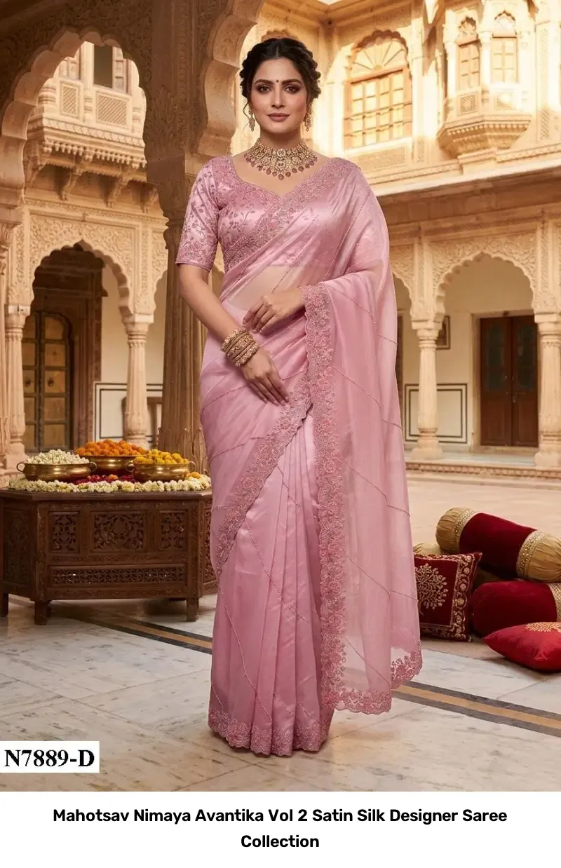 Mahotsav Nimaya Avantika Vol 2 Satin Silk Designer Saree Collection - Image 14