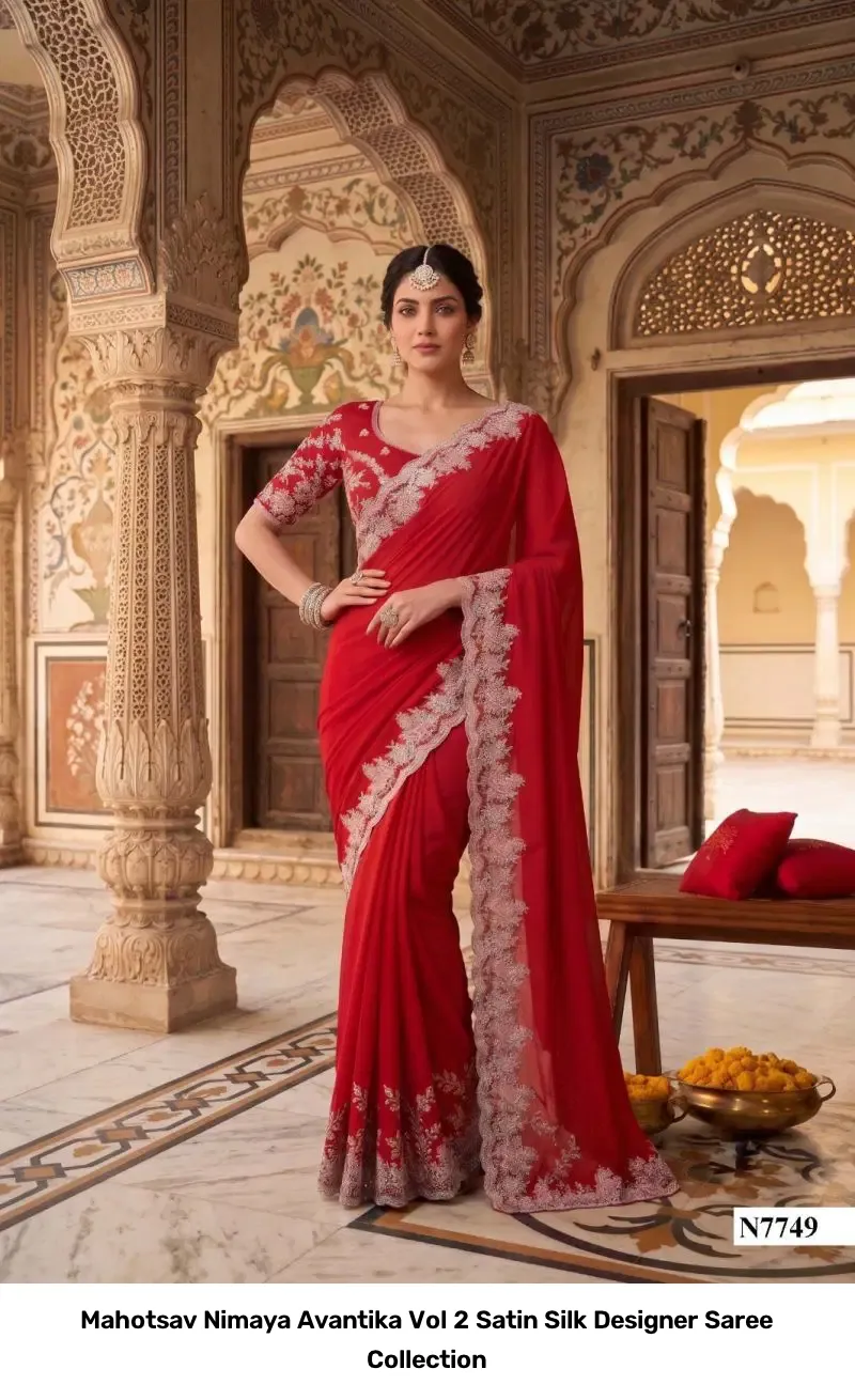Mahotsav Nimaya Avantika Vol 2 Satin Silk Designer Saree Collection - Image 4