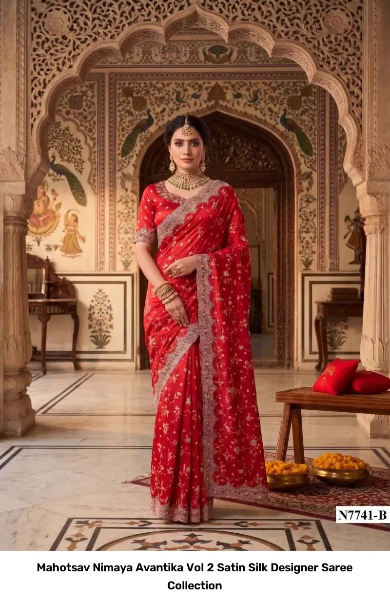 Mahotsav Nimaya Avantika Vol 2 Satin Silk Designer Saree Collection - Image 7