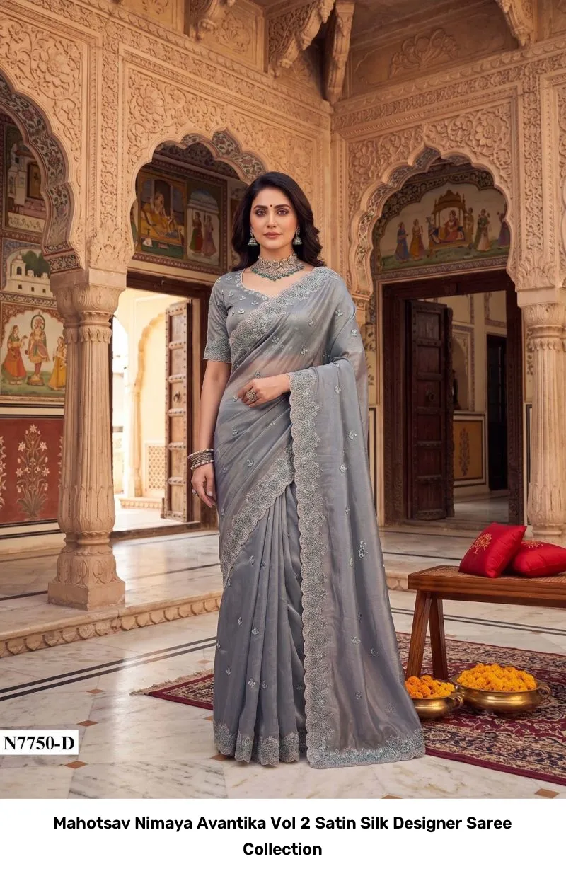 Mahotsav Nimaya Avantika Vol 2 Satin Silk Designer Saree Collection - Image 8