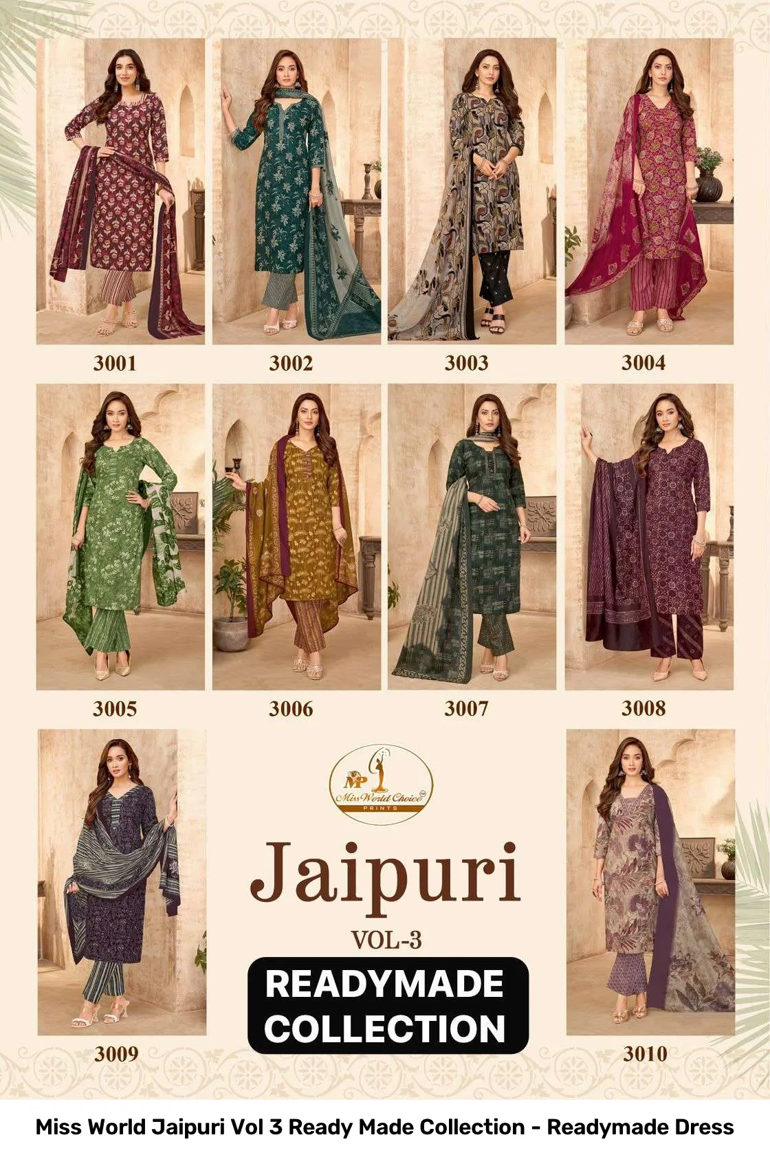 Miss World Jaipuri Vol 3 Ready Made Collection - Readymade Dress - Image 11