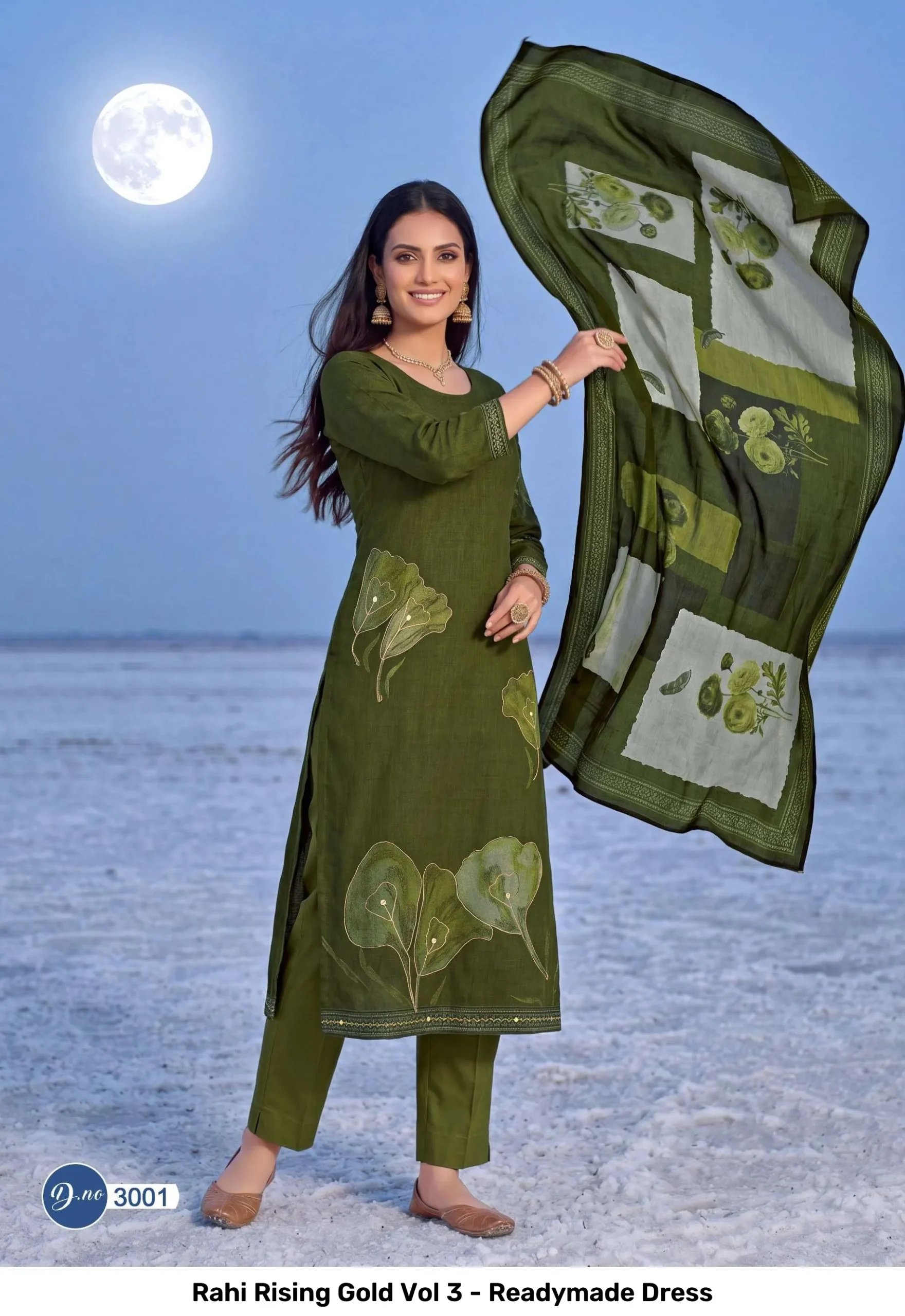 Rahi Rising Gold Vol 3 - Readymade Dress - Image 10