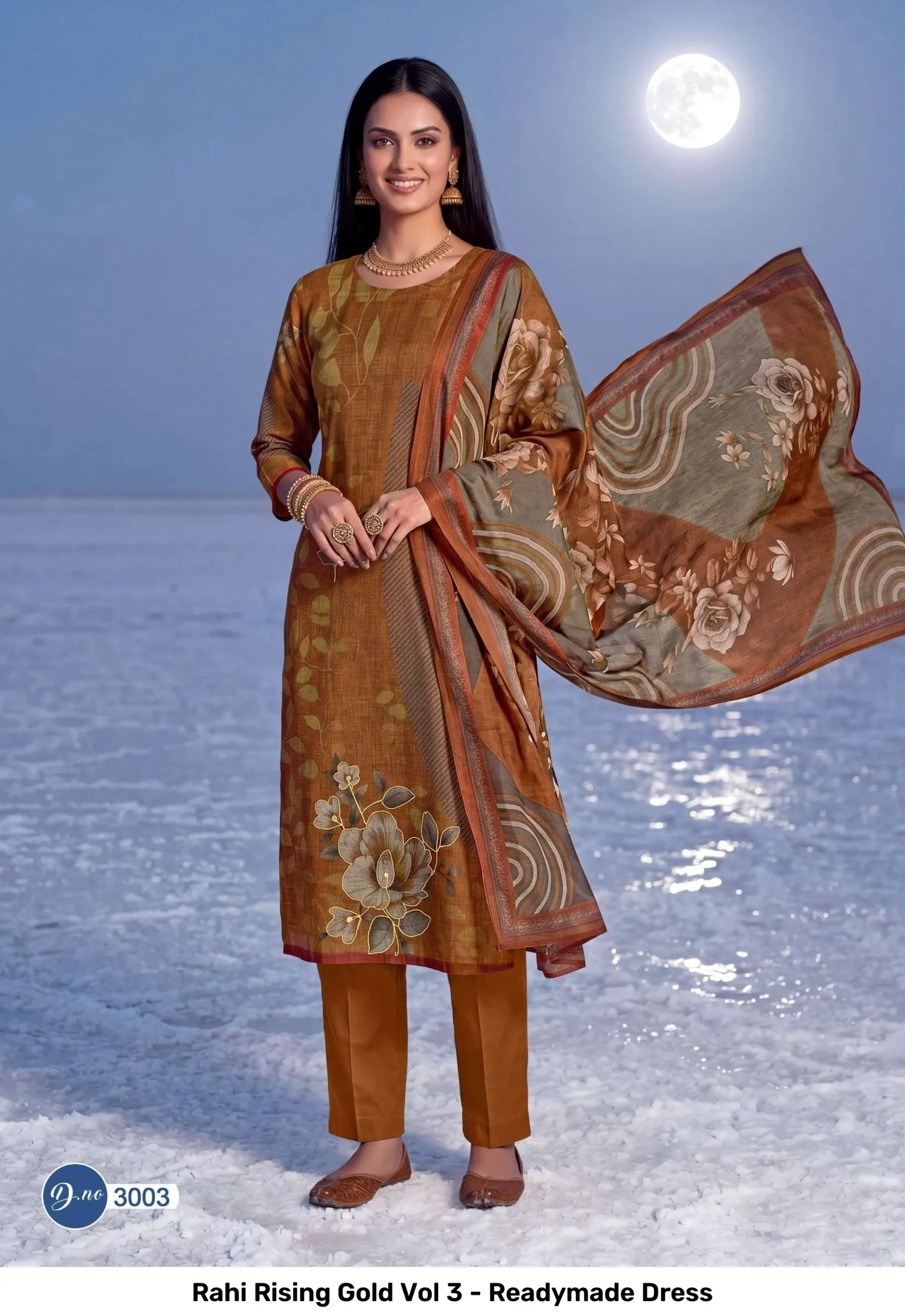 Rahi Rising Gold Vol 3 - Readymade Dress - Image 4