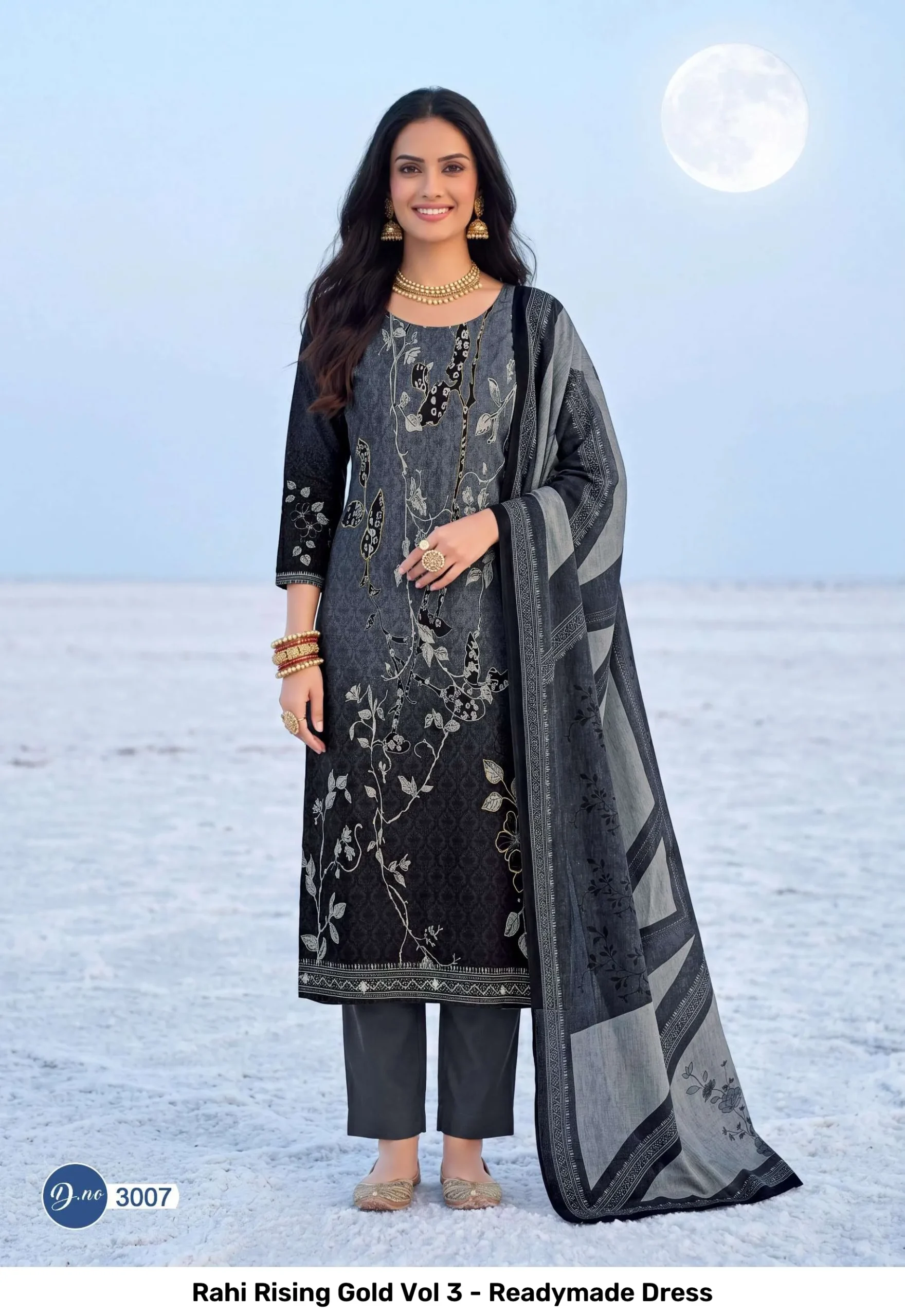 Rahi Rising Gold Vol 3 - Readymade Dress - Image 9