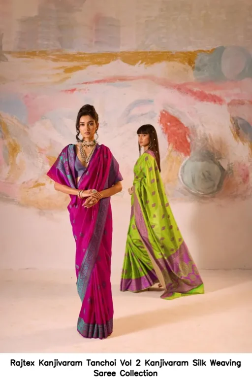 Rajtex Kanjivaram Tanchoi Vol 2 Kanjivaram Silk Weaving Saree Collection